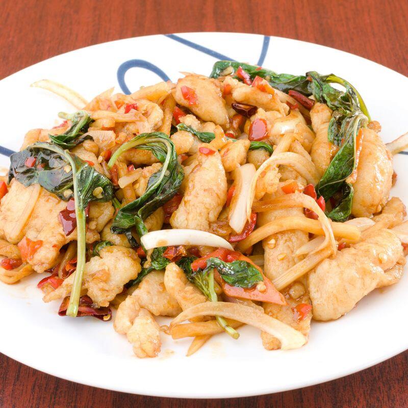 Thai Chicken w. Basil& Chilies